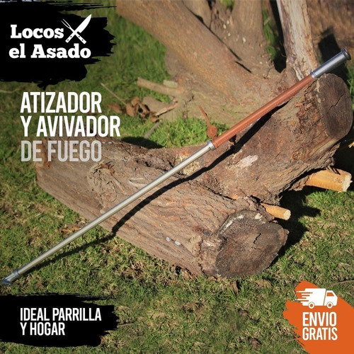 Imagen 3 de 7 de Atizador Y Avivador De Fuego Parrilla Locos X El Asado