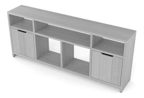 Mesa De Tv Reina Grande Gris Këssa Muebles