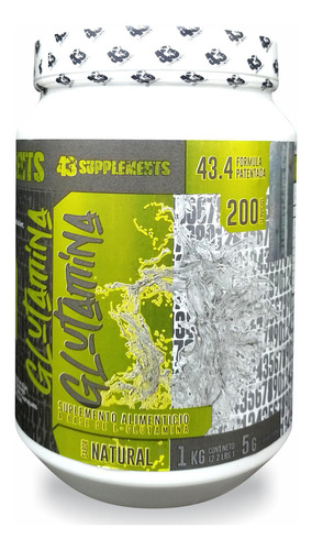 Glutamina En Polvo Sin Sabor 1 Kg 43 Supplements