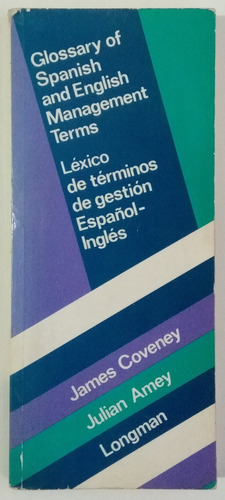 Léxico Gestión Glossary Management Coveney Esp/ Inglés Libro