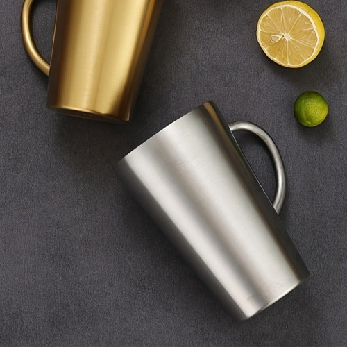 Taza De Acero Inoxidable Aislada Premium De 10oz Con Asa -