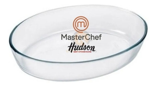 Asadera Fuente Vidrio Templado Hudson Masterchef Oval 39x27