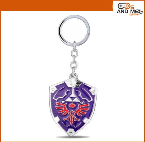 Llavero Metal Legend Of Zelda Logo Escudo Gamer Videojuego