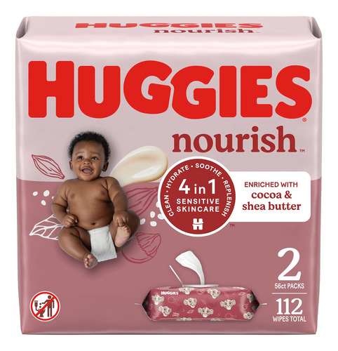 Huggies Nourish - Toallitas Para Panales Para Bebe, Toallita