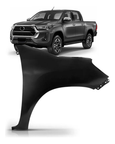 Paralama Hilux Sem Fura Para Pisca 2016 A 2023 Cabine Dupla