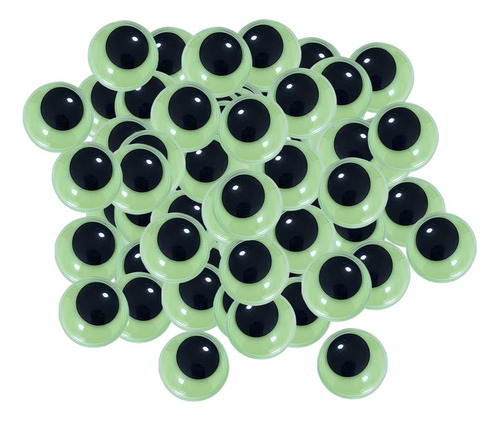 4 Adesivo De Olhos Que Brilha No Escuro, 18mm 50 Unidades