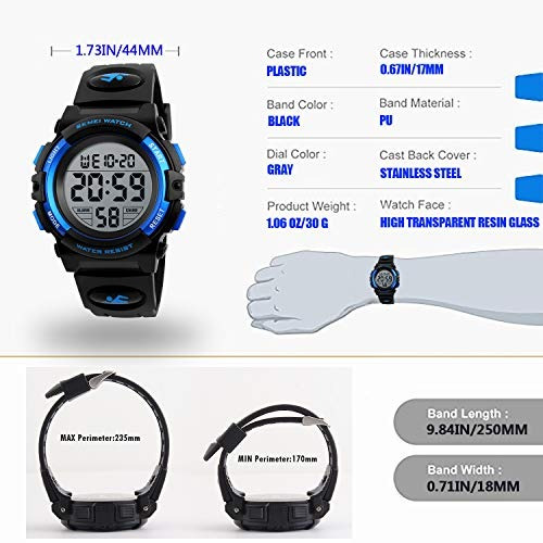 Reloj Infantil Para Niño Y Niña Multifuncion Digital Led Dep