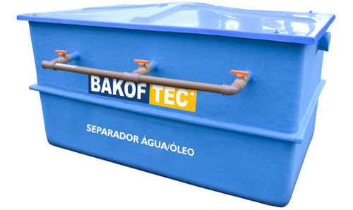 Separador Água/óleo Fibra 1.500 Litros Bakof Tec