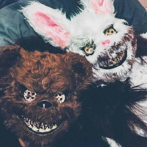 Máscara Hecha A Mano, Máscara De Cosplay De Terror Con Oso C
