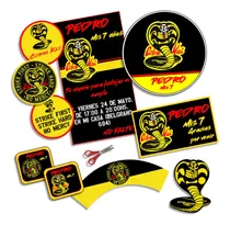 Comprar Kit Imprimible Cobra Kai Personalizado Candybar