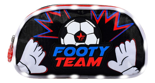 Cartuchera Canopla Con Luces Escolar Footy Futbol Team 