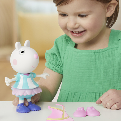 Muñeca De Suzy Sheep Con 6 Accesorios De Moda 3 Años Peppa P