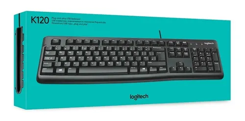 Teclado logitech usb k120 negro sale