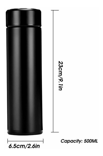 Termo Digital 500ml De Acero Inoxidable