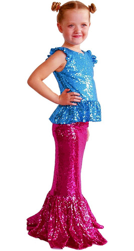 Disfraz Talla Medium Para Niñas De Sirena Halloween