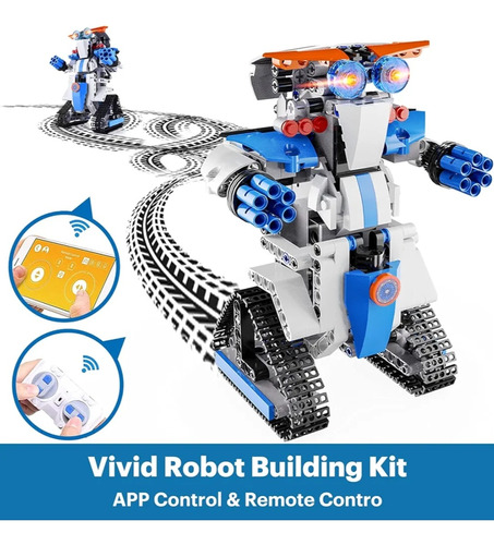 Robot Control Remoto O Cel Para Armar Tipo Lego Educativo