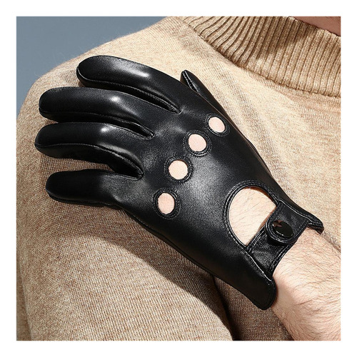 Guantes De Cuero Negro Suave Para Hombre Para Guantes De Con