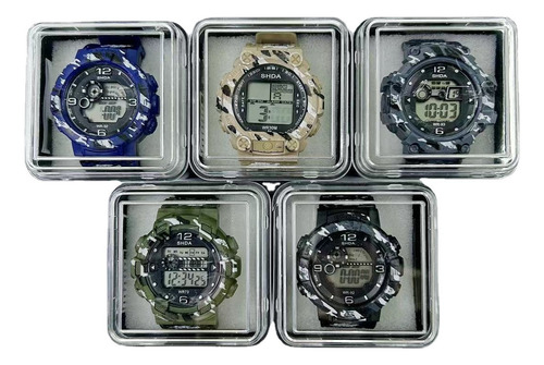 For 5 Relojes Deportivo En Caja Moda Tendencia Estudiante Regalo