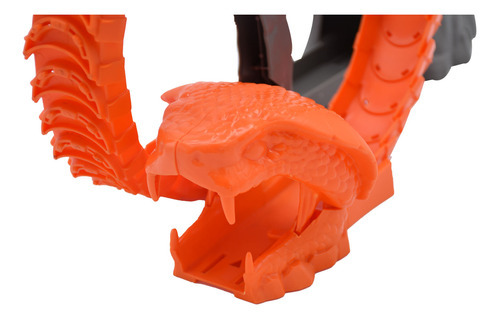 Imagen 3 de 5 de Pista Serpent Strike Con Carro Teamsterz Color Naranja