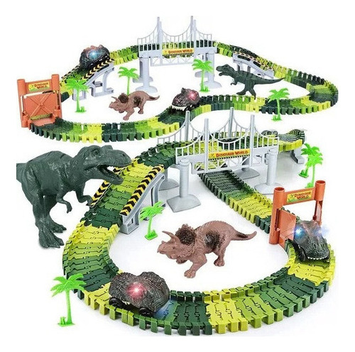 Carro De Tren Eléctrico Cubs De Juguete Con Forma De Dinosau