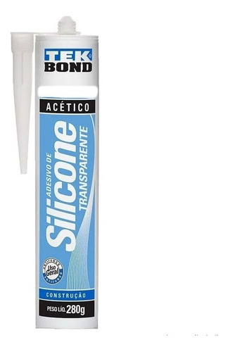 Silicone Acético Transparente 280g Tek Bond Com 12 Unidades