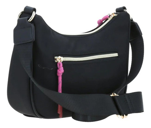 Bolsa Baguette Negro Gorett Mujer Gs24030-3 Diseño De La Tela Liso