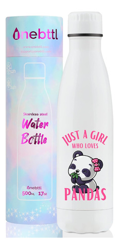 Onebttl Panda Regalos Para Niñas Y Mujeres, Botella De Agua 