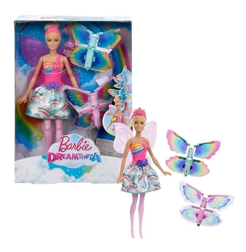 Mu eca Barbie Dreamtopia Hada Alas Magicas Mattel 11.110