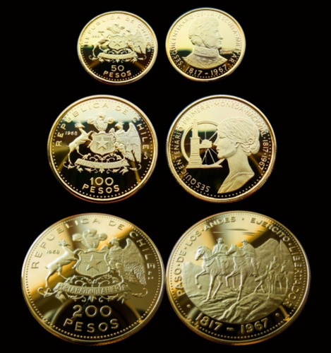 50, 100 Y 200 Pesos 1968