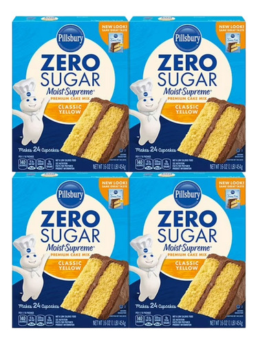 Pillsbury Zero Sugar Premezcla Vainilla Classic 4pz