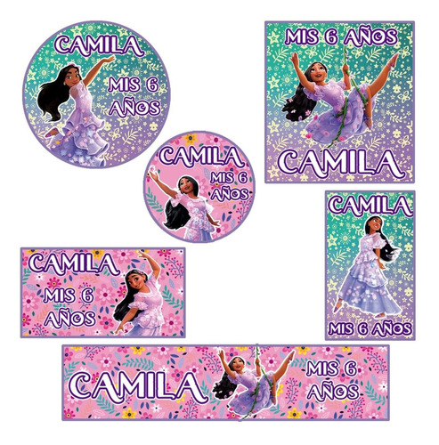 Kit 180 Stickers Encanto Isabella Disney Candy Bar Etiqueta2