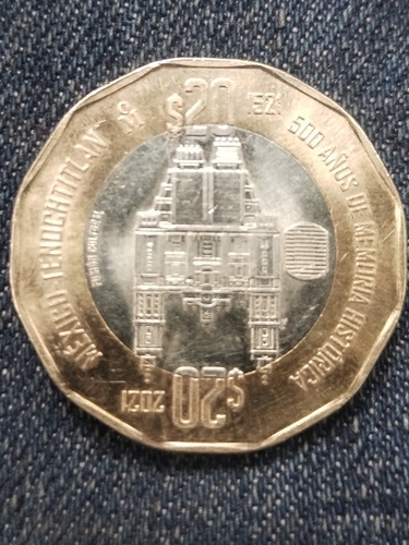 Moneda De 20 500 Años De Memoria Histórica De México 