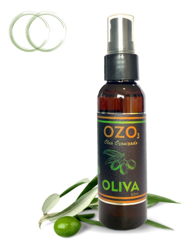  Óleo Ozonizado 100% Puro Ozônio 30ml Fungo De Pele Fragrância Oliva