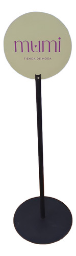 Combo Carteles De Pie Totem Grande 1,20 Y Totem Chico 90cm Negro