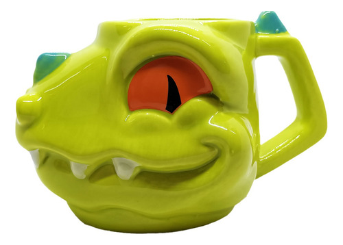 Taza Con Forma Reptar Nickelodeon Licencia Oficial Verde Lima