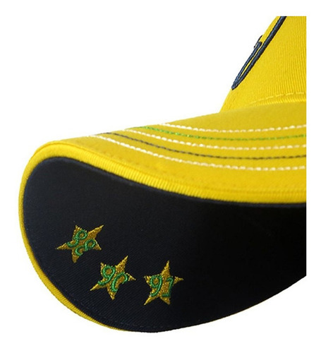 Imagen 6 de 8 de Gorra Ayrton Senna Casco Amarillo Producto 100% Genuino