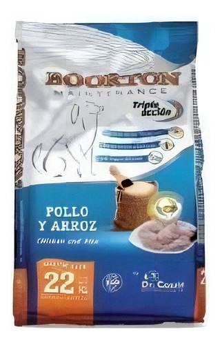 Alimento Boorton Maintenance para perro adulto sabor pollo y arroz en bolsa de 22 kg