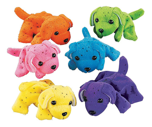 Peluches Perros De Colores Brillantes (1 Docena), Varios Co