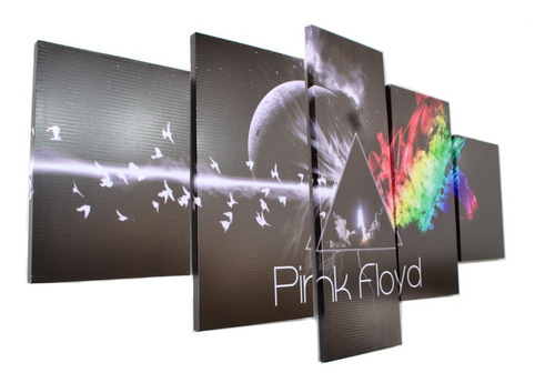 Cuadros Polipticos De 150x80 De Pink Floyd 2, Con Bastidor.