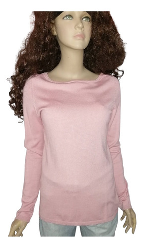 Sweater Mujer Sfera Basic Talla M Rosa Impecable