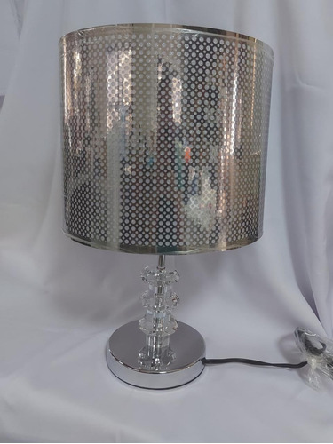 Imagen 1 de 8 de Lámpara De Buro Mesa Elegante Cromada Le561