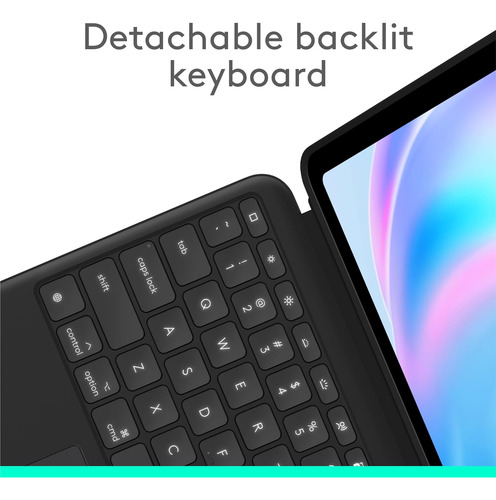 Funda Con Teclado Logitech Combo Touch, Negro Noche