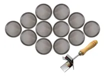 Comprar Molde Pizzero Nº 36 Chapa Moldes X 12 Unidades + Saca Moldes