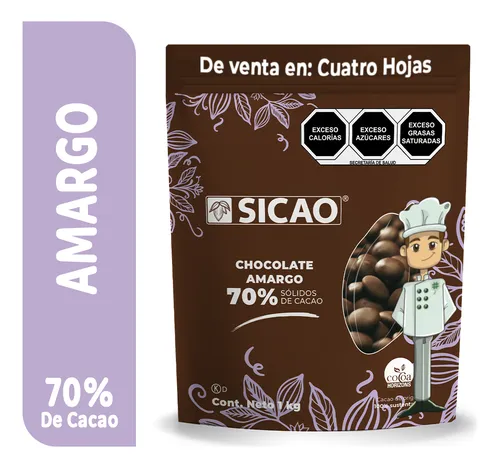comprar Chocolate Sicao Amargo Callebaut  70% Cacao 1 Kg.