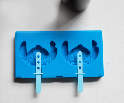 Molde Para Helados Disney Lilo & Stitch De Silicona Con Asas