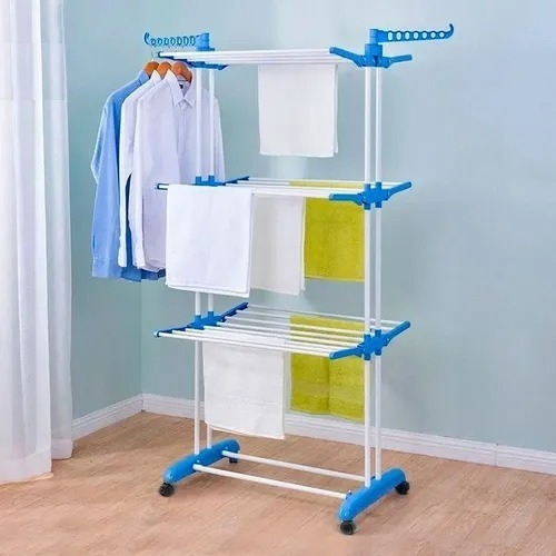 Imagen 5 de 5 de Tendedero Colgador Secador De Ropa Plegable