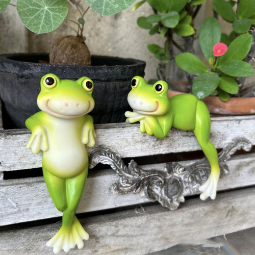 L Estatuas De Ranas 2 Figuras De Ranas Pequeñas Y