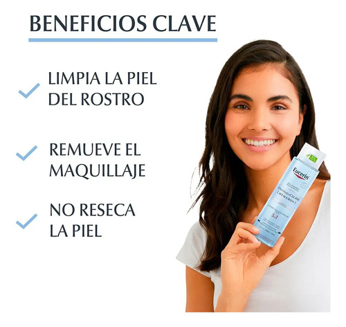 Eucerin Dermatoclean Loción Micelar Limpiadora 3 En 1 200 Ml