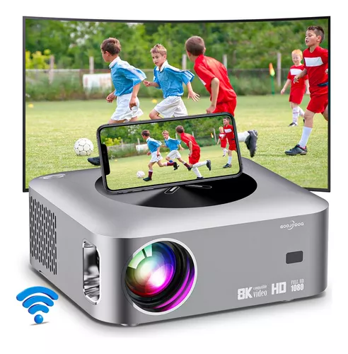  Proyector JECOO Proyector Portátil 4k Nativa 1080P Full HD