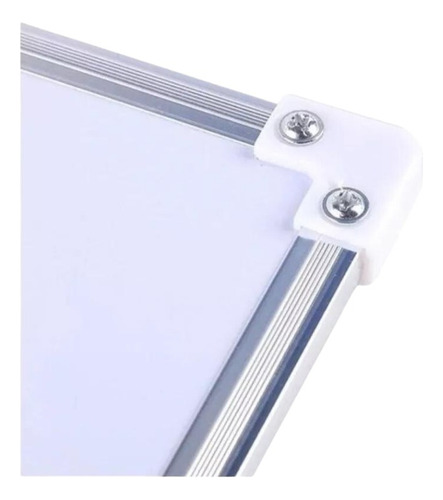 Pizarra Blanca Acrílica 25x35 Cm Con Marco De Aluminio